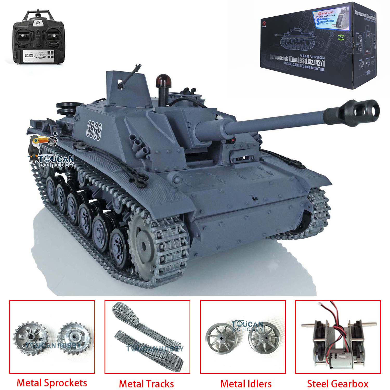 Heng Long 1/16 Scale 7.0 Stug  - Rc Hobby Track review and price
