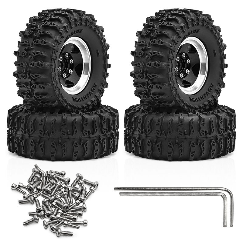 4Pcs 1.3 Inch Beadlock Wheel R - Wheel Rim Rc review and price