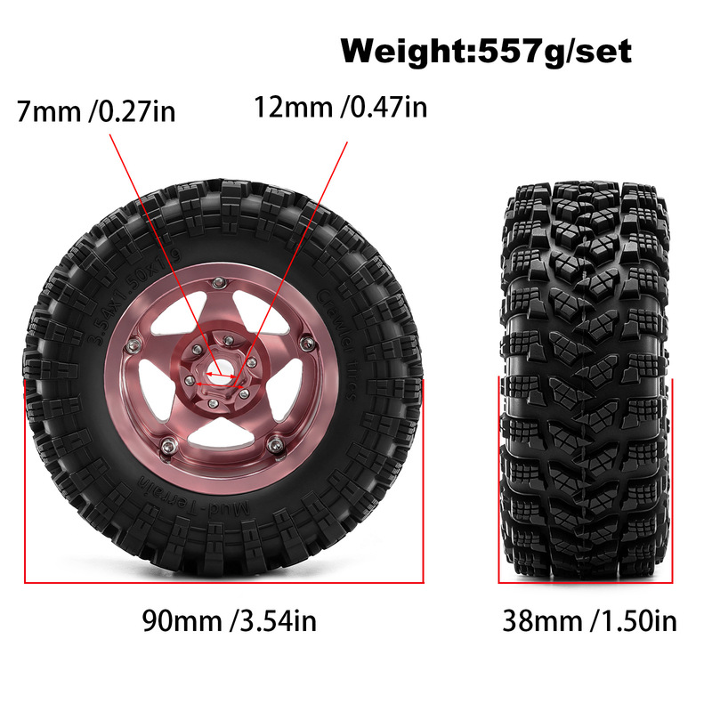 1.9 inch Beadlock Wheels Rim a - Wheel Rim Rc review and price