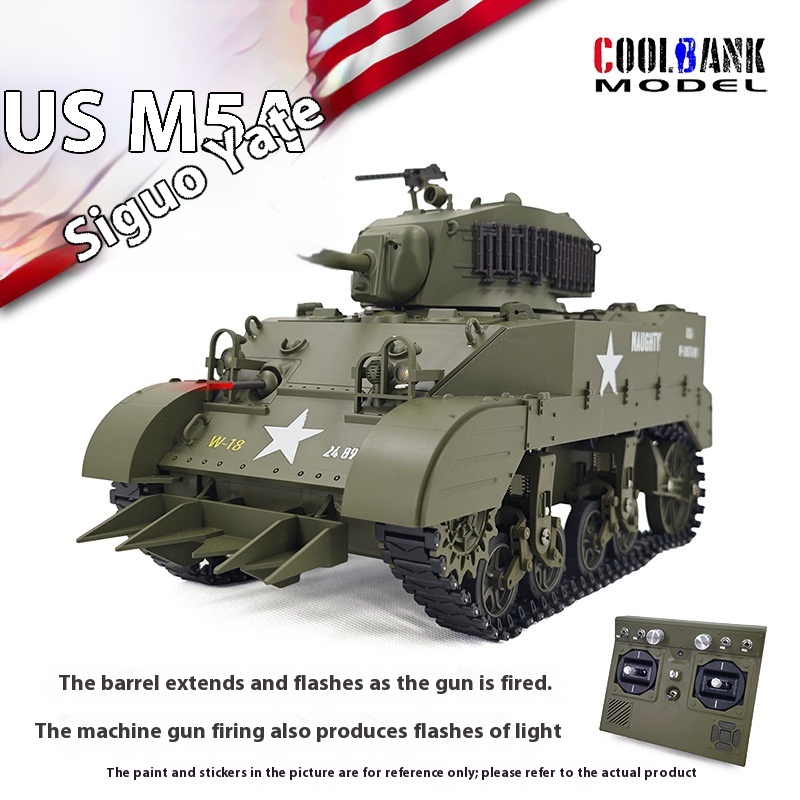 1:16 Rc Tank Usa Stuart M5a1 L - Rc Hobby Light review and price
