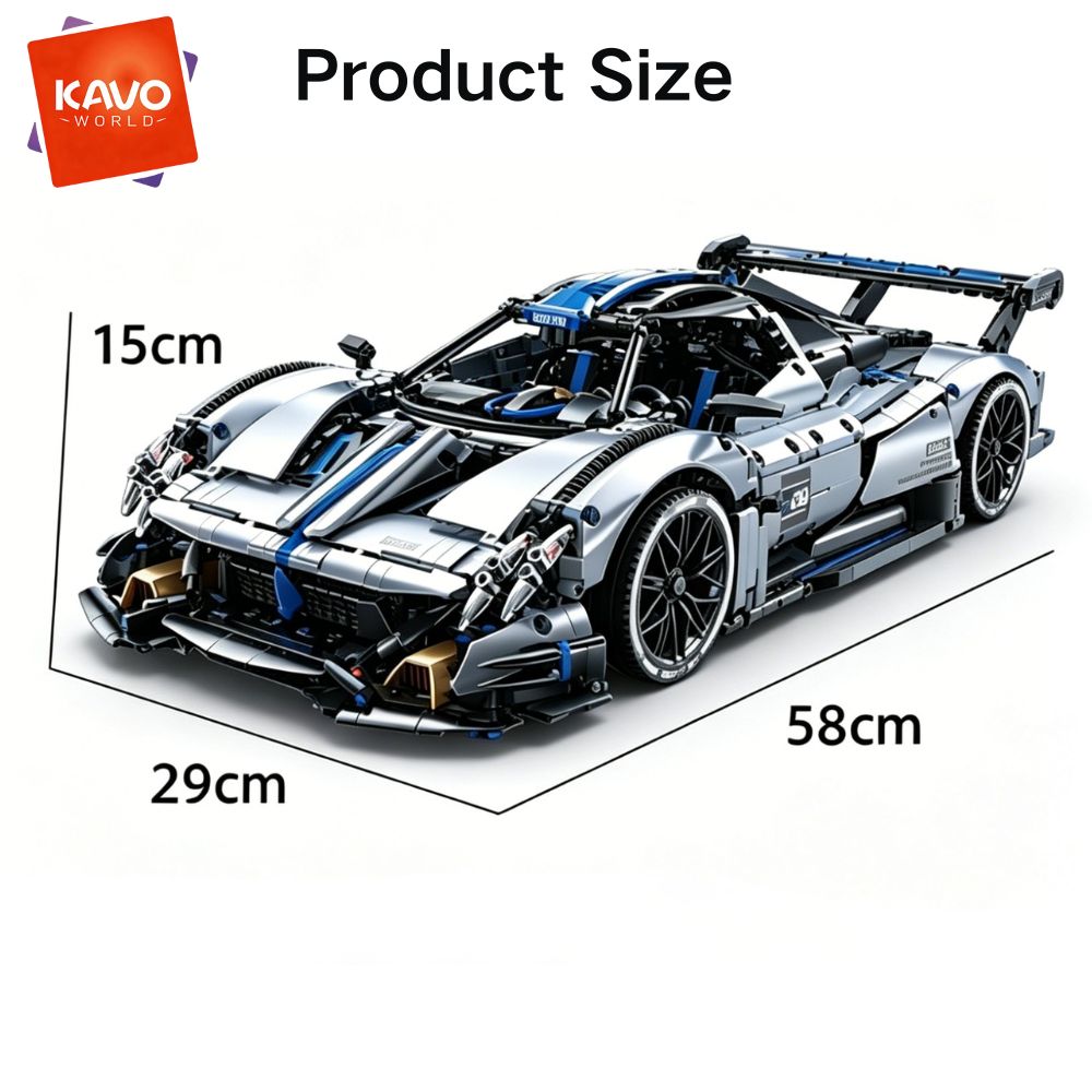 KAVOWORLD 3526pcs Silver Blue  - Rc Hobby Track review and price