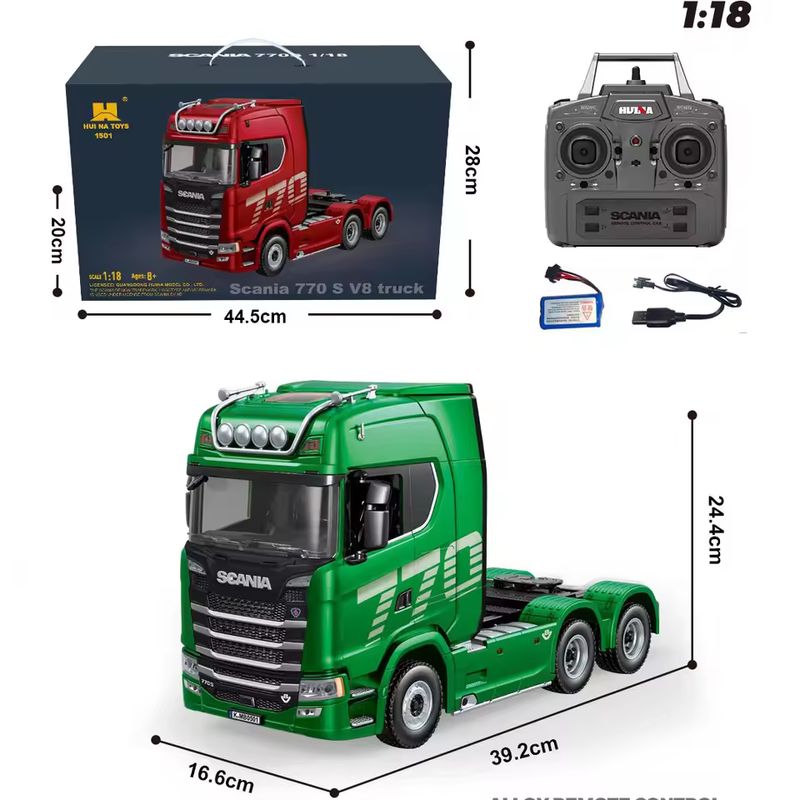 1/18 Huina 1509 Rc Semi Dump T - Rc Hobby Toucan review and price