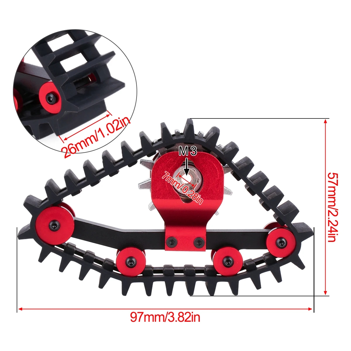 4Pcs Snow Tires Set for 1/18 R - Rc Hobby Track review and price
