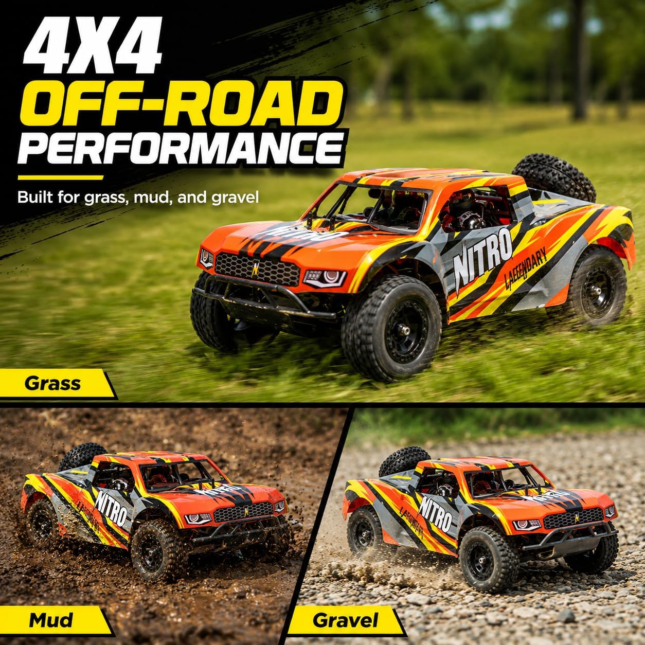 All-Wheel Drive 2.4GHz Short C - Rc Roc Hobby review and price
